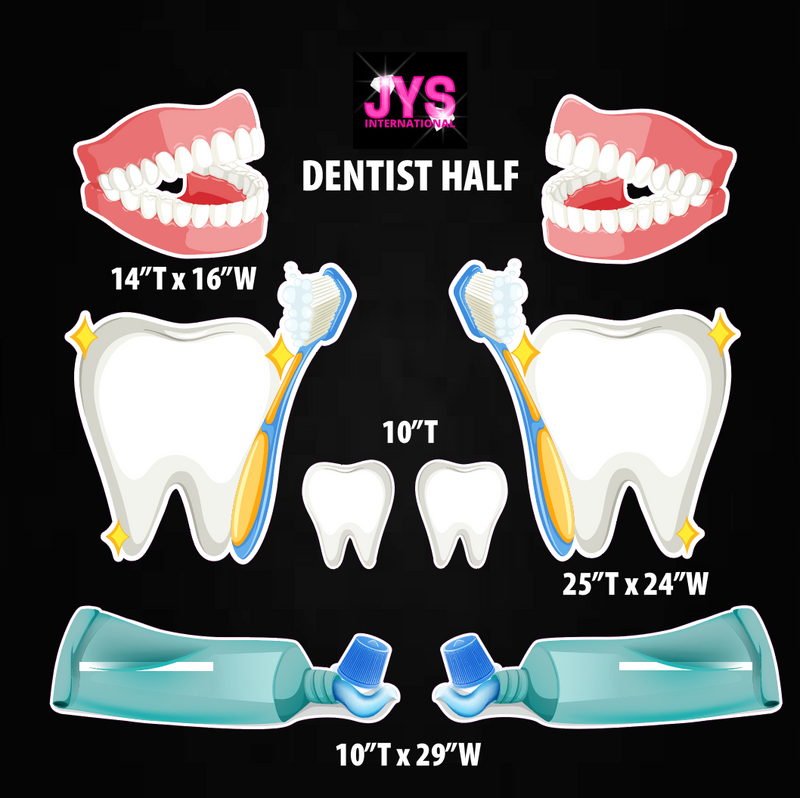 DENTIST: HALF SHEET - Yard Card Signs by JYS International