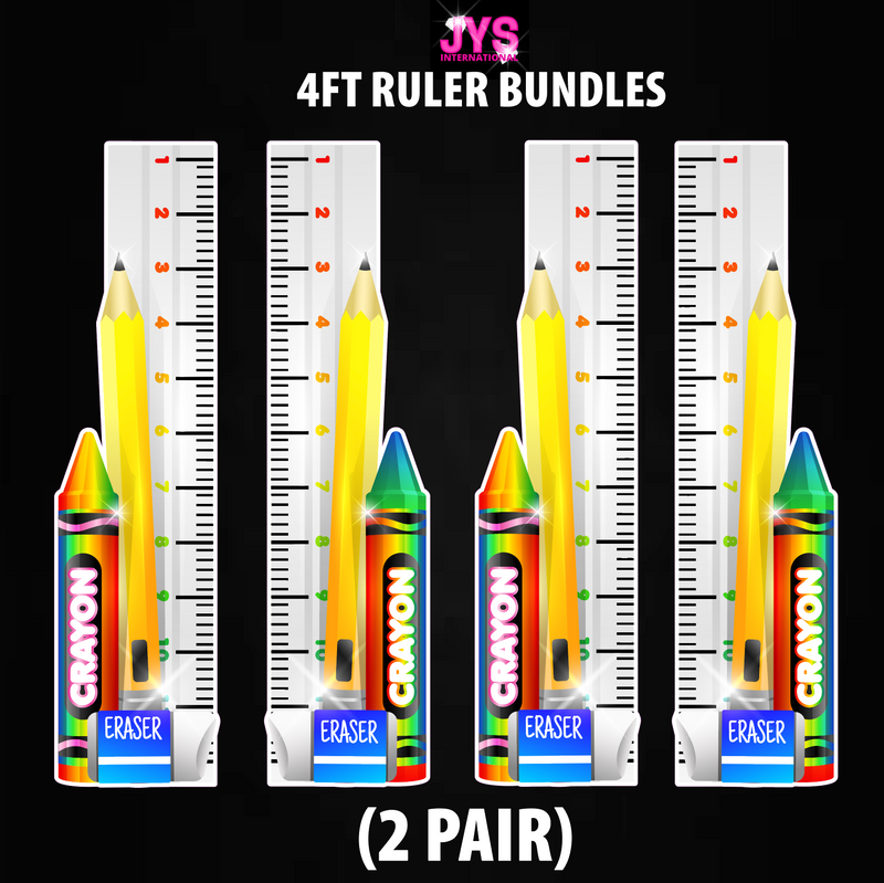 4FT RULER BUNDLES (2 PAIR) - Yard Card Signs by JYS International