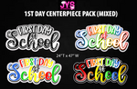 1st DAY OF SCHOOL CENTERPIECE PACK - Yard Card Signs by JYS International