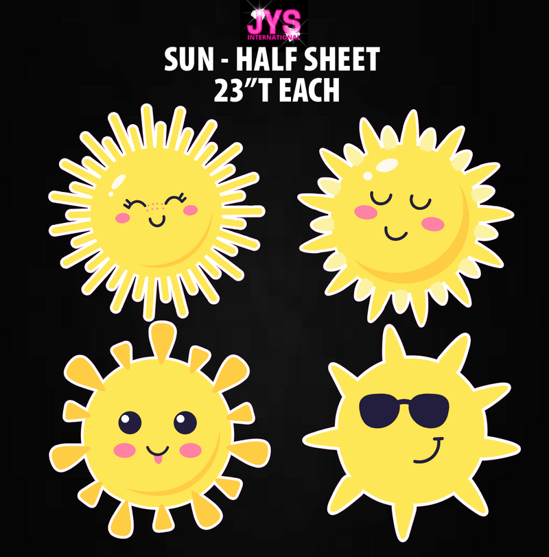 SUNS: HALF SHEET - Yard Card Signs by JYS International