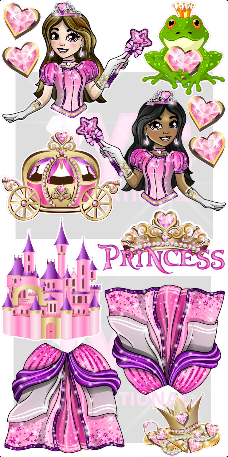 JYS PRINCESS CUTIE: DOUBLE PACK (4FT TALL) - Yard Card Signs by JYS International