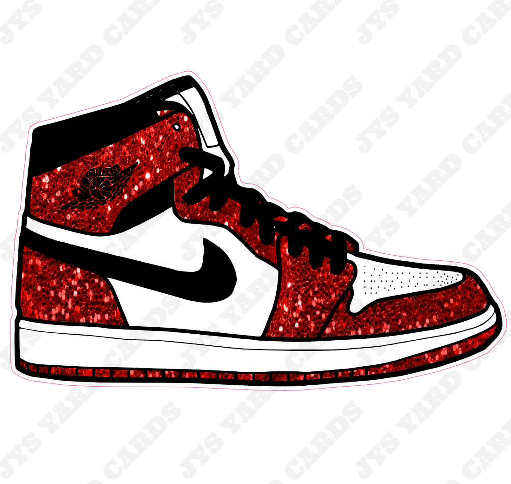 JORDAN SHOE: RED - Yard Card Signs by JYS International