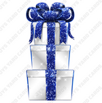 JAZZY GIFT BOX: WHITE & BLUE - Yard Card Signs by JYS International