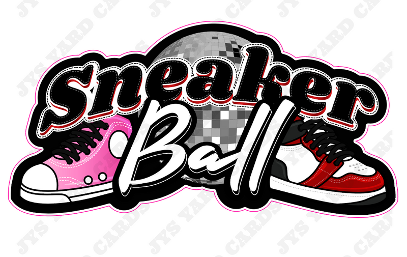 SNEAKERBALL CENTERPIECE - Yard Card Signs by JYS International