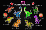 PLAYFUL DINOSAURS - Yard Card Signs by JYS International