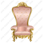 THRONE CHAIR (W/ GOLD TRIM OPTIONS) - Yard Card Signs by JYS International