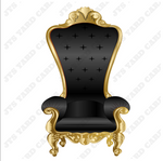 THRONE CHAIR (W/ GOLD TRIM OPTIONS) - Yard Card Signs by JYS International