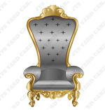 THRONE CHAIR (W/ GOLD TRIM OPTIONS) - Yard Card Signs by JYS International