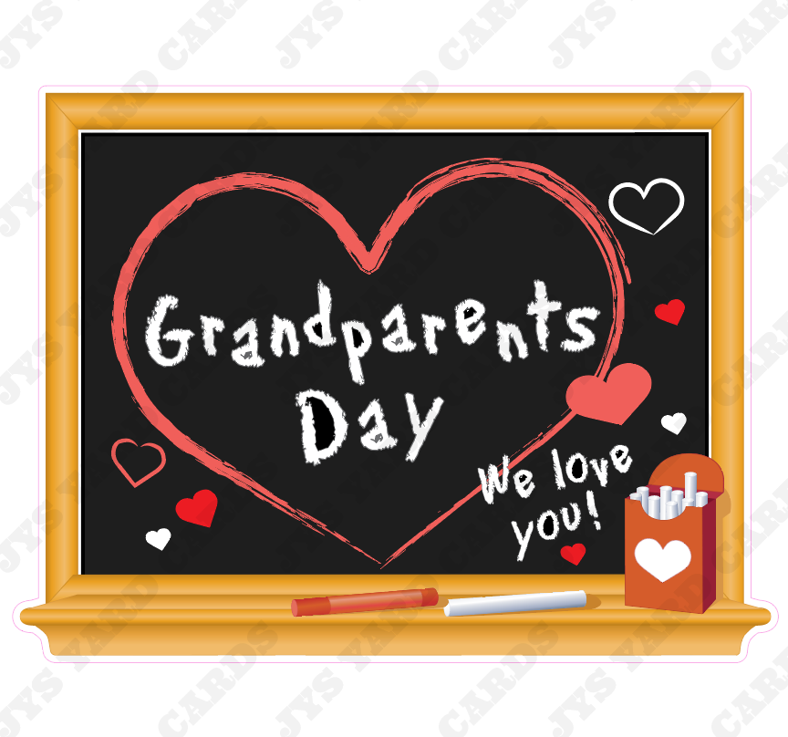 GRANDPARENTS CENTERPIECE 2 - Yard Card Signs by JYS International