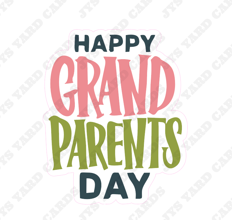 GRANDPARENTS CENTERPIECE 4 - Yard Card Signs by JYS International