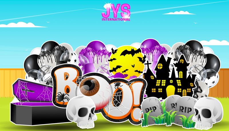 GRAVEYARD BOO: HALF SHEET - Yard Card Signs by JYS International