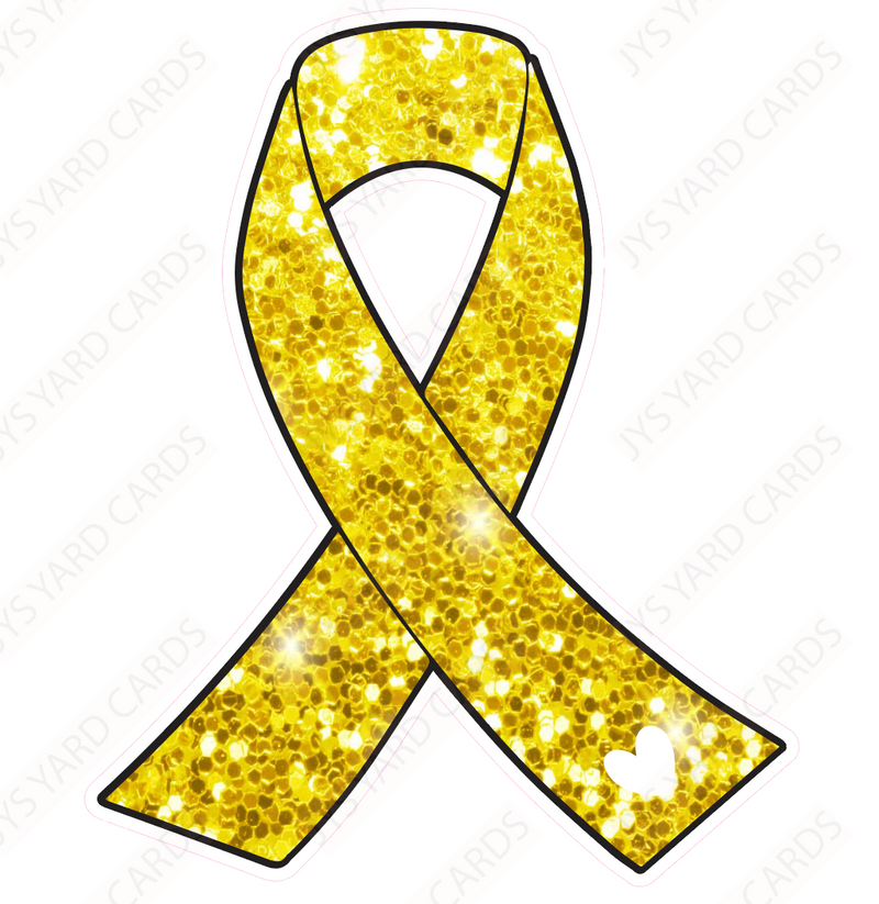 RIBBON: YELLOW - Yard Card Signs by JYS International