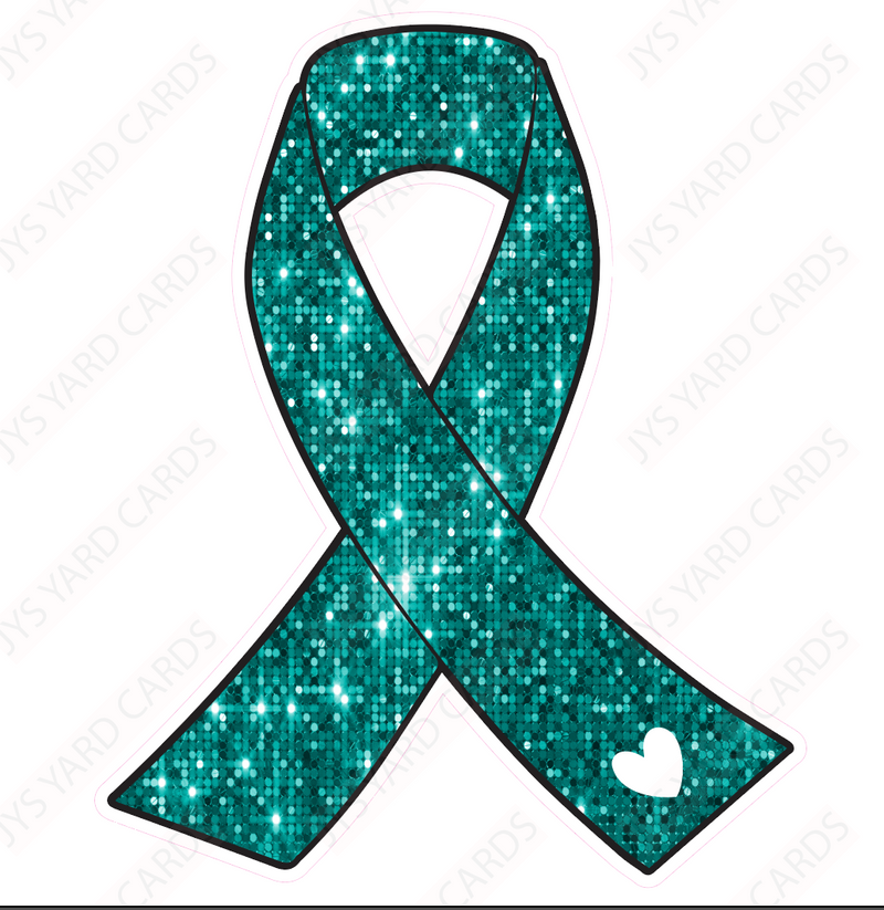 RIBBON: TEAL - Yard Card Signs by JYS International