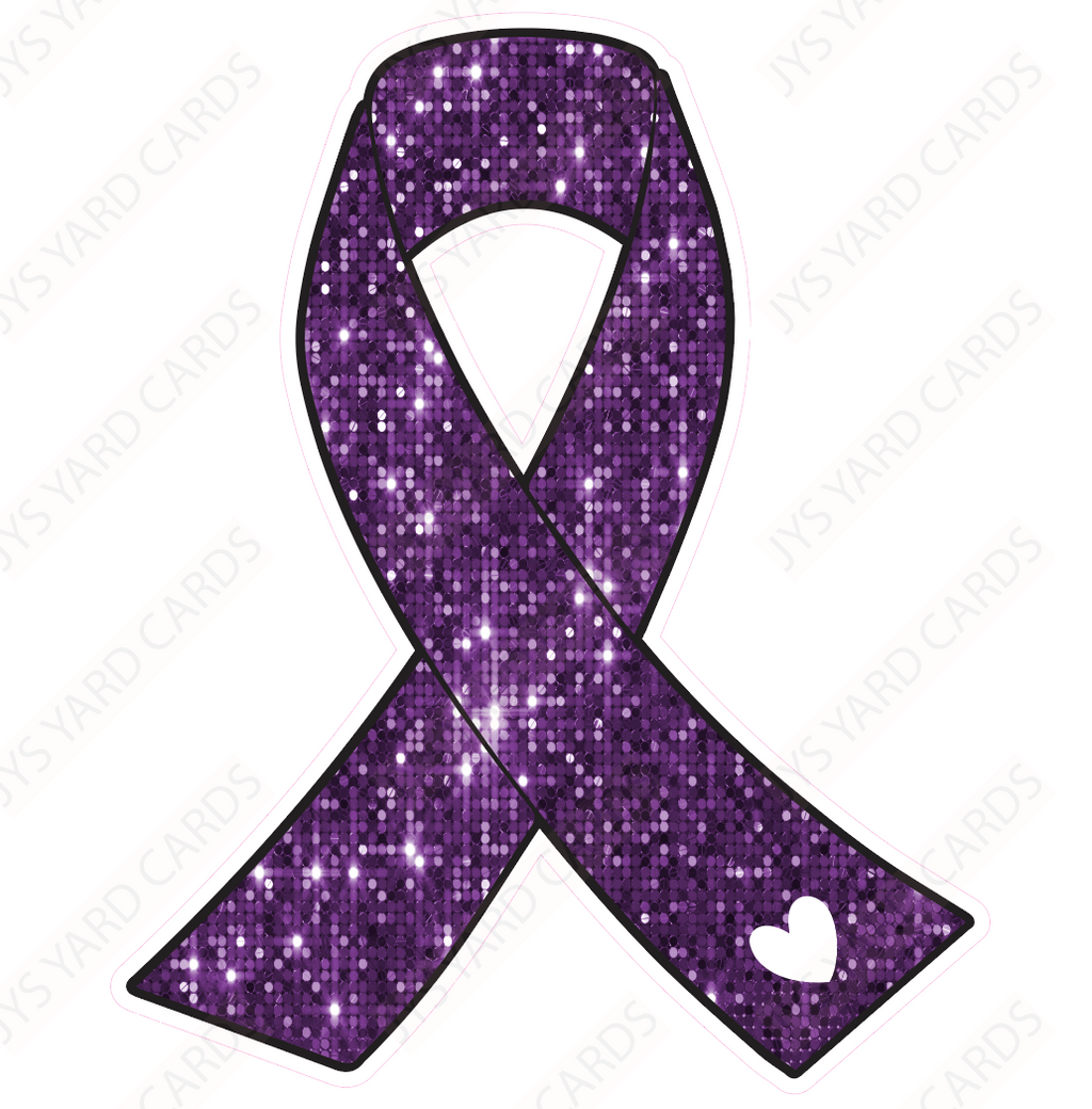 RIBBON: PURPLE - Yard Card Signs by JYS International