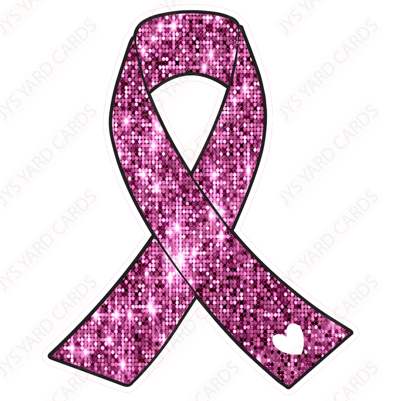 RIBBON: PINK - Yard Card Signs by JYS International