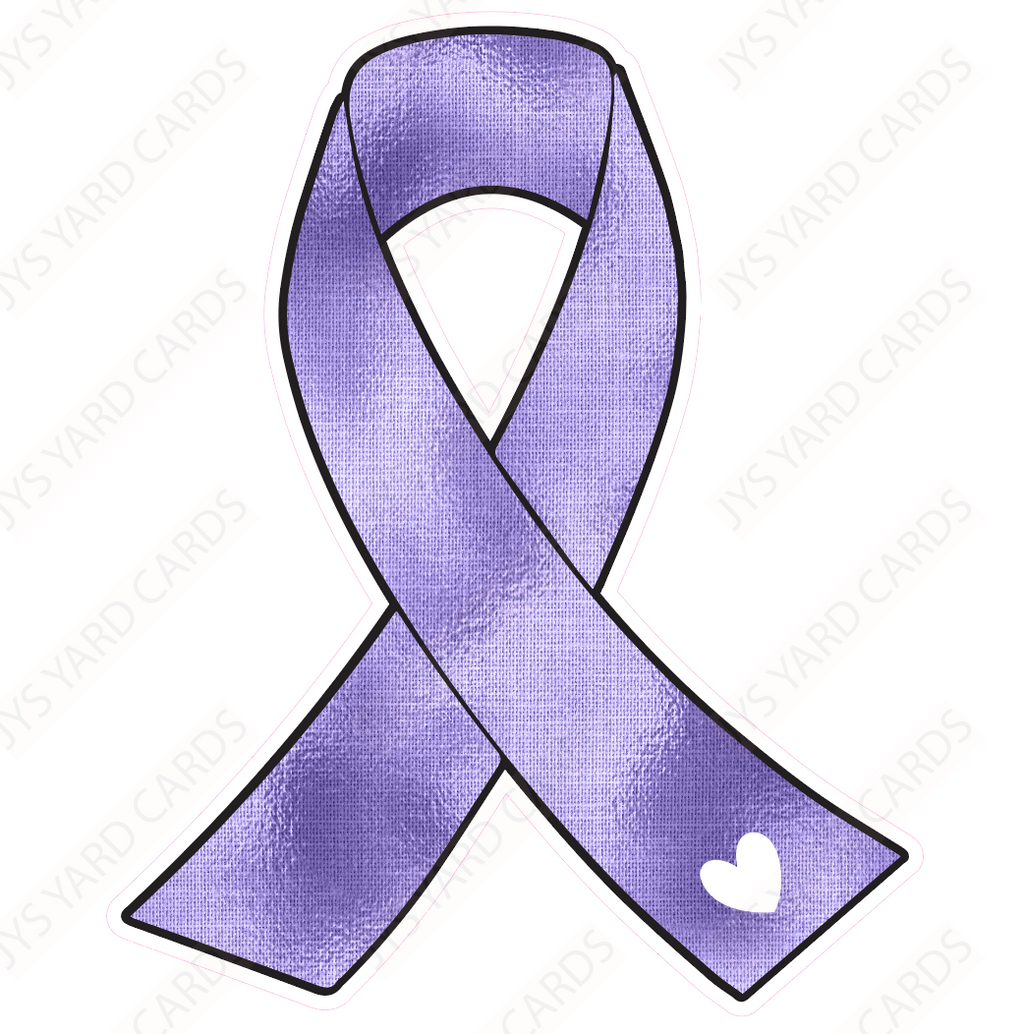 RIBBON: LIGHT PURPLE - Yard Card Signs by JYS International