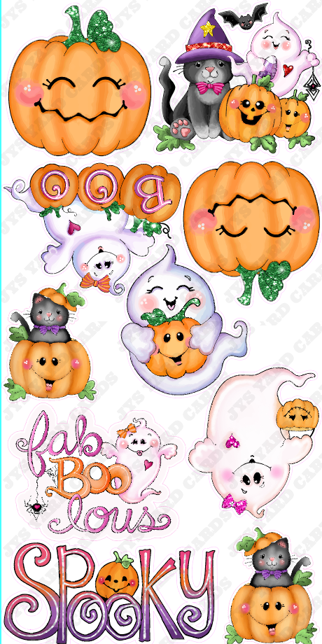 CUTE N' SPOOKY BOOS - Yard Card Signs by JYS International