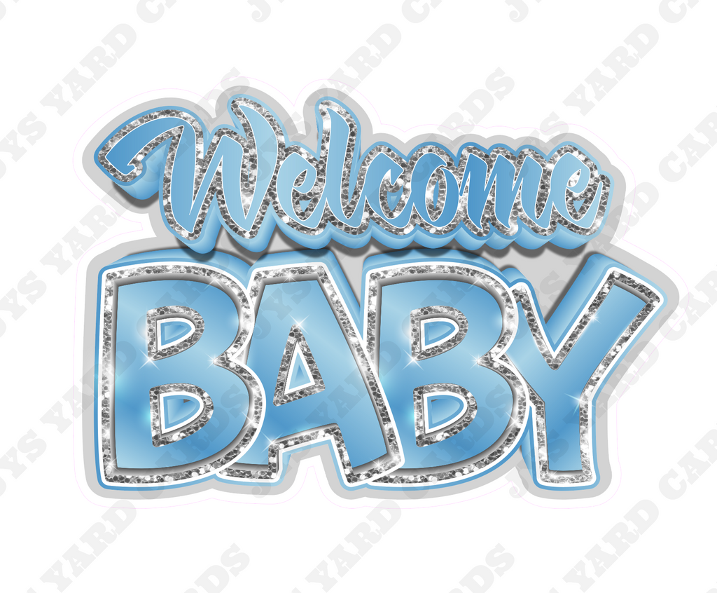 WELCOME BABY CENTERPIECE 1 - Yard Card Signs by JYS International