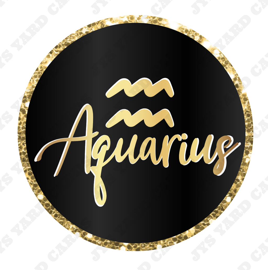 AQUARIUS - Yard Card Signs by JYS International