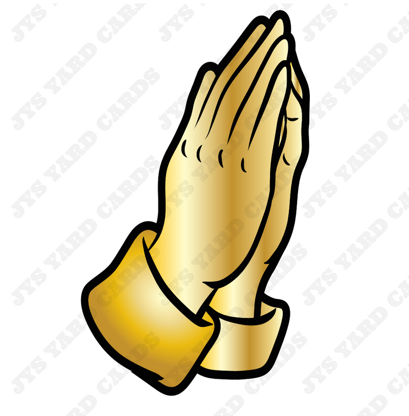 PRAYING HANDS - Yard Card Signs by JYS International