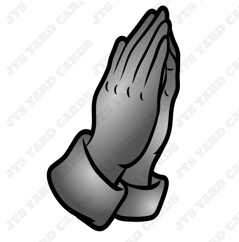 PRAYING HANDS - Yard Card Signs by JYS International