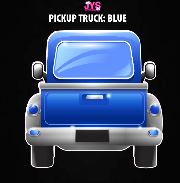 PICKUP TRUCK: BLUE - Yard Card Signs by JYS International