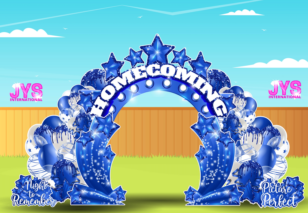 HOMECOMING PHOTO ARCH: BLUE - Yard Card Signs by JYS International