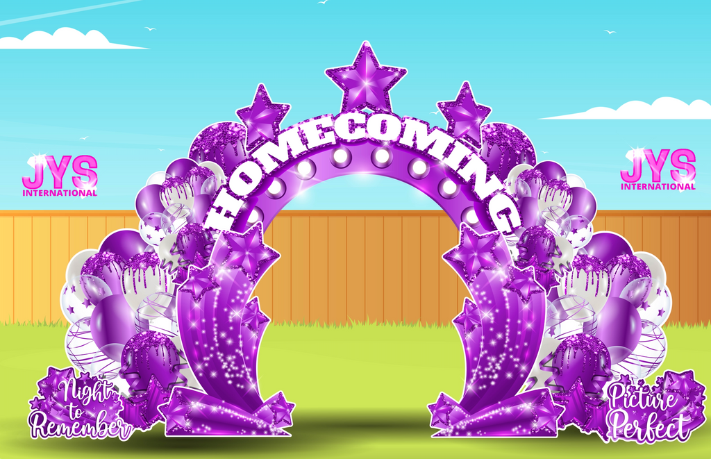 HOMECOMING PHOTO ARCH: PURPLE - Yard Card Signs by JYS International