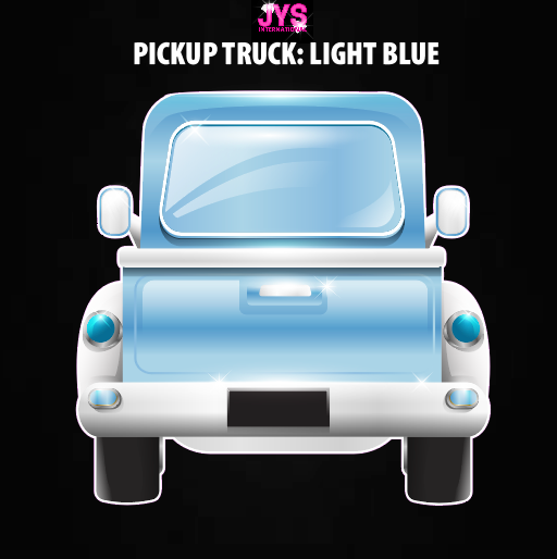 PICKUP TRUCK: LIGHT BLUE - Yard Card Signs by JYS International