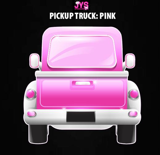 PICKUP TRUCK: PINK - Yard Card Signs by JYS International