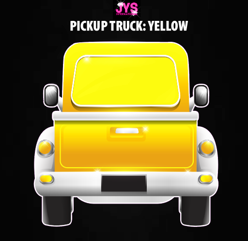 PICKUP TRUCK: YELLOW - Yard Card Signs by JYS International