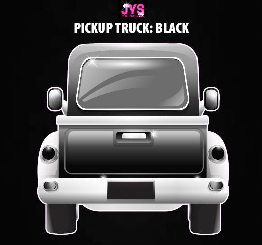 PICKUP TRUCK: BLACK - Yard Card Signs by JYS International