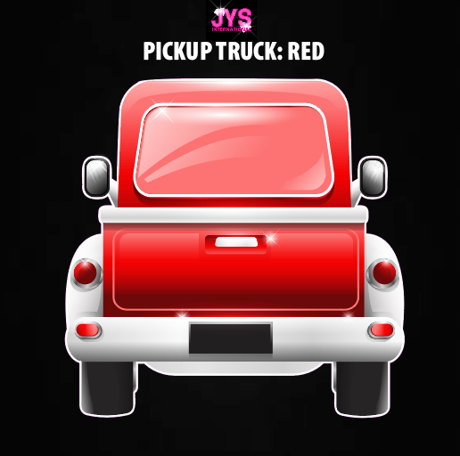 PICKUP TRUCK: RED - Yard Card Signs by JYS International