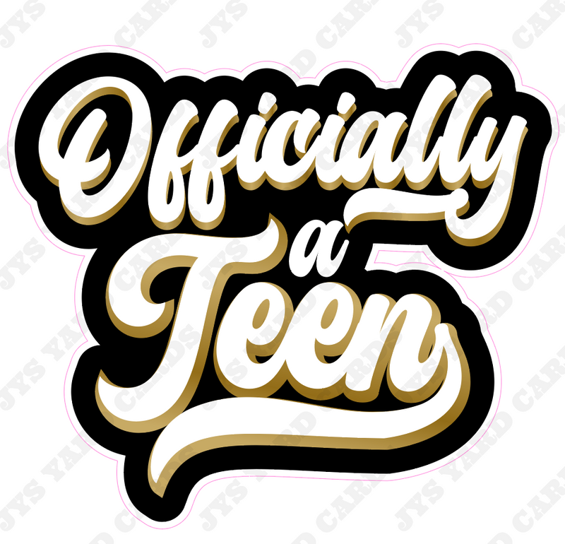 OFFICIALLY A TEEN - Yard Card Signs by JYS International