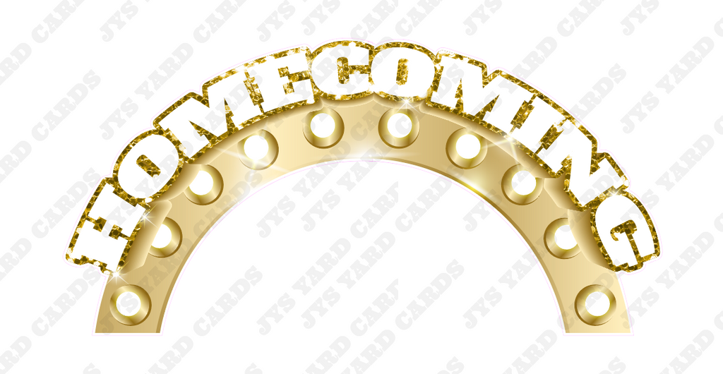 HOMECOMING PHOTO ARCH ONLY: GOLD - Yard Card Signs by JYS International