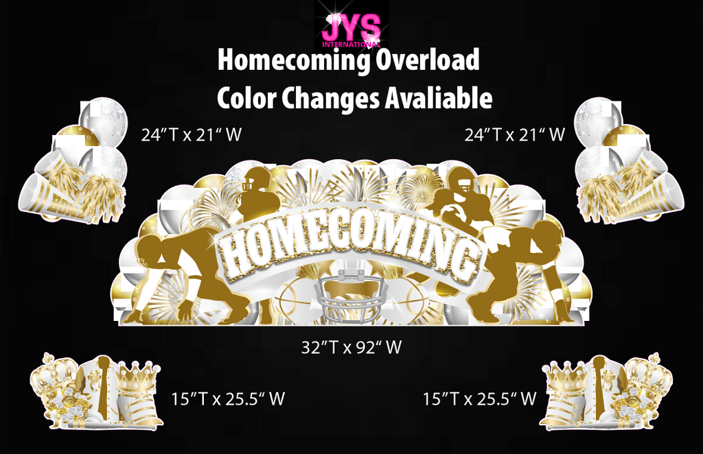 HOMECOMING EZ FOLD OVERLOAD: Multiple Colors - Yard Card Signs by JYS International