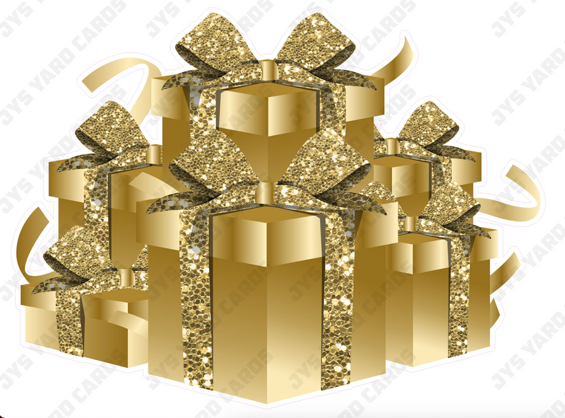 GIFT BOX BUNDLE: GOLD - Yard Card Signs by JYS International