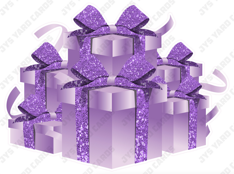 GIFT BOX BUNDLE: LIGHT PURPLE - Yard Card Signs by JYS International