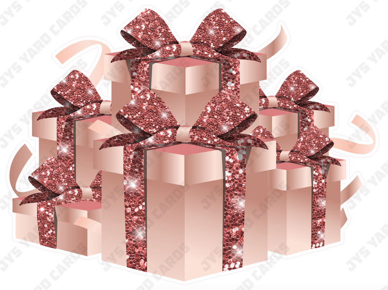 GIFT BOX BUNDLE: ROSE GOLD - Yard Card Signs by JYS International