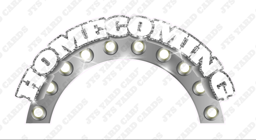 HOMECOMING PHOTO ARCH ONLY: SILVER - Yard Card Signs by JYS International