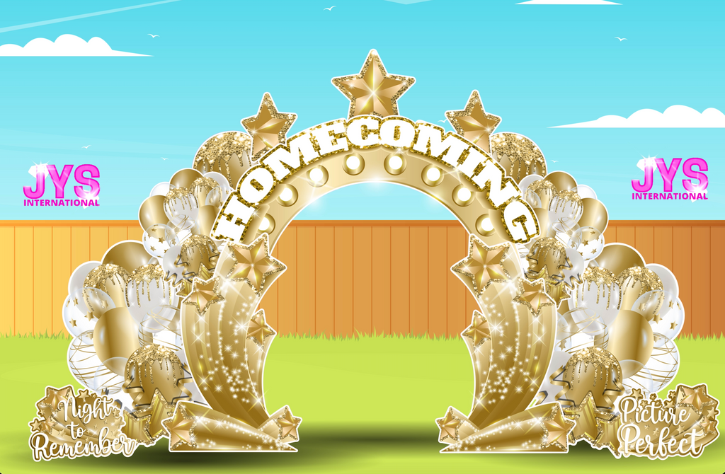 HOMECOMING PHOTO ARCH: GOLD - Yard Card Signs by JYS International