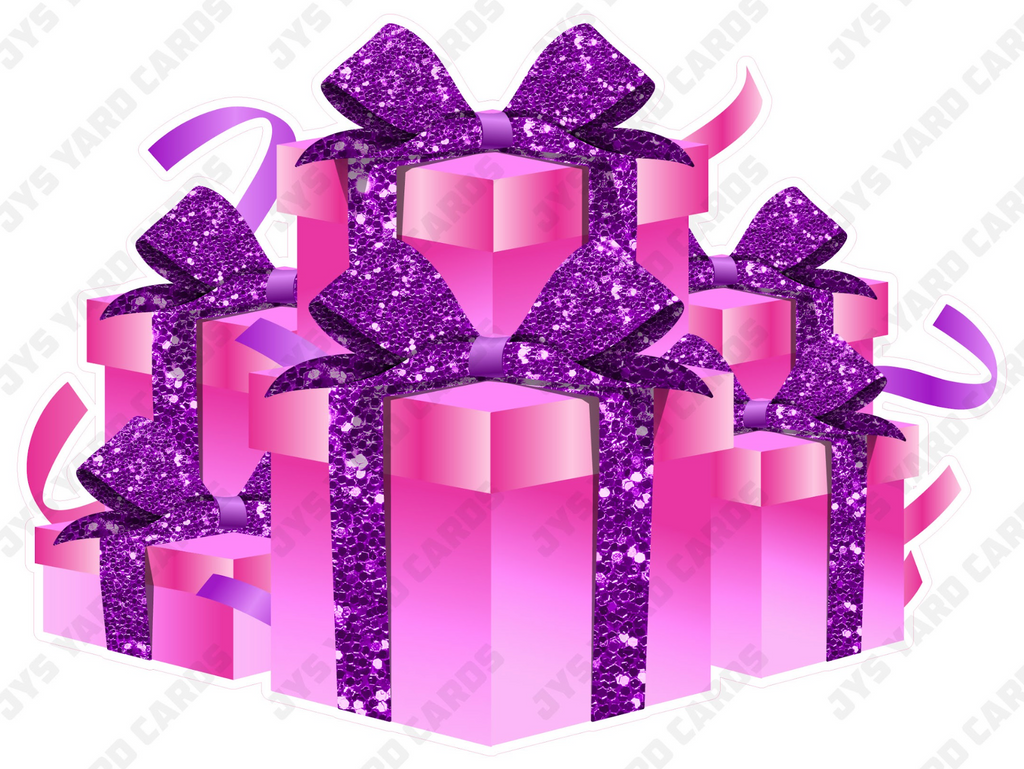 GIFT BOX BUNDLE: PURPLE & PINK - Yard Card Signs by JYS International