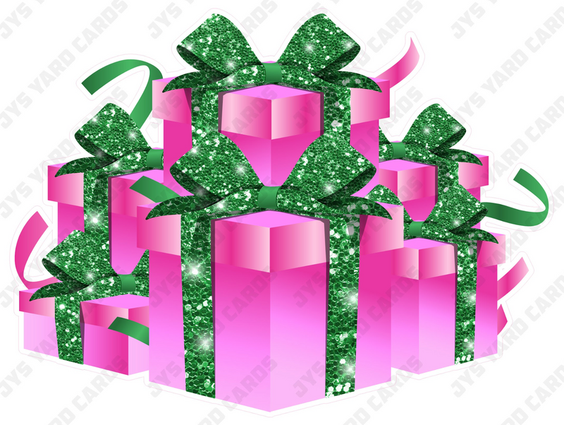 GIFT BOX BUNDLE: PINK & GREEN - Yard Card Signs by JYS International