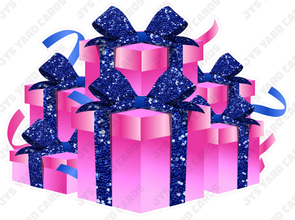 GIFT BOX BUNDLE: PINK & BLUE - Yard Card Signs by JYS International