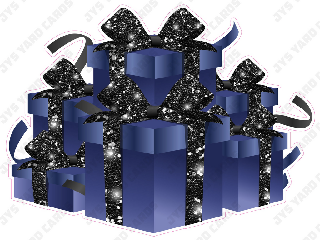 GIFT BOX BUNDLE: NAVY & BLACK - Yard Card Signs by JYS International