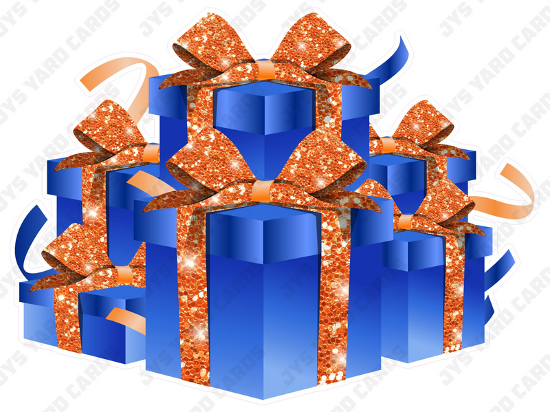 GIFT BOX BUNDLE: BLUE & ORANGE - Yard Card Signs by JYS International