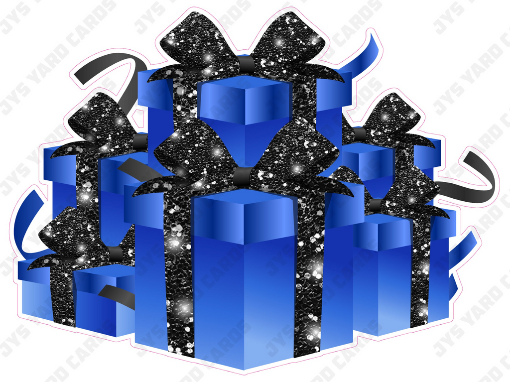 GIFT BOX BUNDLE: BLUE & BLACK - Yard Card Signs by JYS International