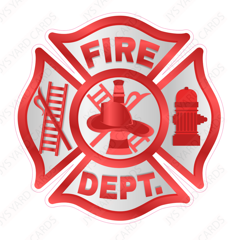 FIREFIGHTER SIGN - Yard Card Signs by JYS International