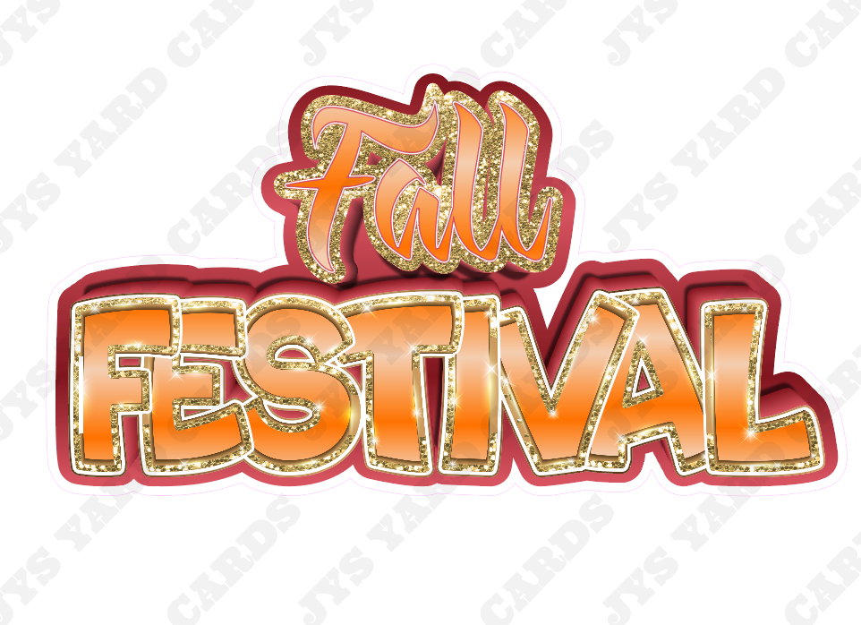 FALL FESTIVAL CENTERPIECE - Yard Card Signs by JYS International