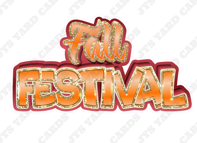 FALL FESTIVAL CENTERPIECE - Yard Card Signs by JYS International